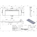 MIRAGGIO OLMOS 1500 Умивальник, білий (0000226)