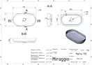 MIRAGGIO Умивальник MARTA 750 MATT (0000729)