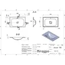 MIRAGGIO Умивальник JESSEL 700 MATT (0000751)