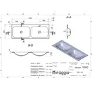 MIRAGGIO Умивальник JESSEL 1200-2 MATT (0000784)
