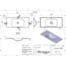 MIRAGGIO Умивальник JESSEL 1000 MATT (0000797)