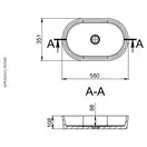 MIRAGGIO Умывальник ROME BLACK MIRASTONE (0000905)