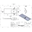 MIRAGGIO Умывальник DELLA 1200 R MATT (0000914)