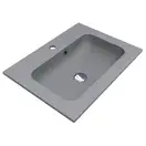 MIRAGGIO Умывальник DELLA 600 GRAY MIRASTONE (0000988)