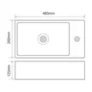 Mixxus Premium QUADRO-0207 Раковина накладна, біла (MP6503)