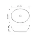 MIXXUS PREMIUM ELLIPSE-0108 Раковина накладна, мармур (MP6526)