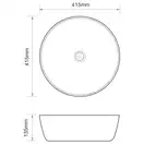 MIXXUS PREMIUM ELLIPSE-0101 Раковина накладна, біла (MP6531)