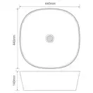 MIXXUS PREMIUM DIVERSE-0106 Раковина накладная, черная (MP6538)