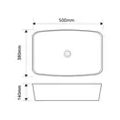MIXXUS PREMIUM DIVERSE-0109 Раковина накладна, біла (MP6547)