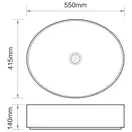 MIXXUS PREMIUM ELLIPSE-0104 Раковина накладна, мармур (MP6554)