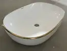 MIXXUS PREMIUM ELLIPSE-0105 EDGE GOLD Раковина, золото (MP6564)