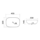 Mixxus Premium DIVERSE-0116 GRAY Раковина накладна (MP6651)