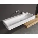 Nic-Design Умивальник підвісний Nic Design Cool без переливу 120х51x12.5 см, чорний глянець (001233008)