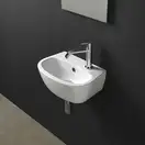 Nic-Design Умивальник підвісний Nic Design Milk Mini 40x28x15.5h з переливом, без отвору під змішувач, білий (001311001)