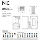Умивальник окремо стоячий Nic Design Semplice 40х40х85 см з отвором під змішувач, злив у стіну, Argilla матовий (001371052)