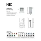 Nic-Design Умивальник окремо стоячий Nic Design Semplice 40х40х85 см без переливу, злив у підлогу, білий матовий (001373003)