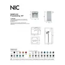 Nic-Design Умивальник окремо стоячий Nic Design Semplice 40х40х85 см з отвором під змішувач, зі зливом в підлогу, Antracite матовий (001374013)