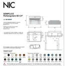Умивальник на стільницю Nic Design Semplice 60х45х16 см з отвором під змішувач, Antracite матовий C/F (001384013 CF)