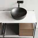 Nic-Design Умивальник на стільницю Nic Design Ovvio 38x14 см, Antracite matt (001446013)