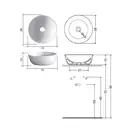 Nic-Design Умивальник на стільницю Nic Design Ovvio 38x14 см, Sabbia matt (001446051)