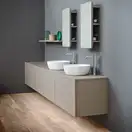 Умивальник на стільницю Nic Design Ovvio 42х14 см, Argilla матовий (001447052)