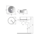 Nic-Design Умивальник на стільницю Nic Design Ovvio 36х14 см, Antracite matt (001448013)
