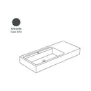Nic-Design Умивальник підвісний Nic Design Elen 120 чаша зліва, antracite (001734CF013) (001734013CF)