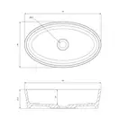 умывальник Omnires Bari 50x30 white (BARI500UNBP)