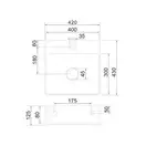 умивальник Omnires Garland 42x43 white (GARLAND420BP)