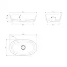 умивальник Omnires Neo 60x36 white (NEOUNBM)