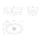 умивальник Omnires Neo 60x36 white (NEOUNBP)