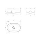 Omnires Ovo Умывальник 55x36, белый (OVOUNBP)