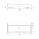 умивальник Omnires Thasos 42x100 white (THASOS1000BP)