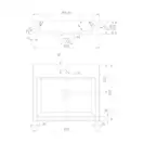 умивальник Omnires Thasos 42x50 white (THASOS500BP)