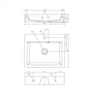 умывальник Omnires Thasos 42x50 white (THASOS500ZPBP)