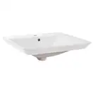 Раковина Qtap Albatross D 600х500х210 White с донным клапаном QT01115060DW