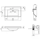 Раковина Qtap Albatross 5C 800х480х210 White с донным клапаном QT01115080CW