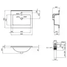 Раковина Qtap Albatross E49 600х490х200 White с донным клапаном QT01119060E49W