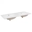 Раковина Qtap Albatross ED 1200х460х180 White с донным клапаном QT01119120EDW