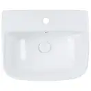 Раковина подвесная моноблок Qtap Crow 500х400х385 White с донным клапаном QT0511G815W