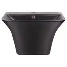 Раковина подвесная моноблок Qtap Crow 600х430х385 Matt black с донным клапаном QT0511G835MB
