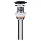 Раковина подвесная моноблок Qtap Crow 600х430х385 Matt black с донным клапаном QT0511G835MB