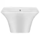 Раковина подвесная моноблок Qtap Crow 600х430х385 White с донным клапаном QT0511G835W