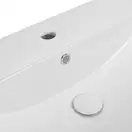 Раковина подвесная моноблок Qtap Crow 600х430х385 White с донным клапаном QT0511G835W