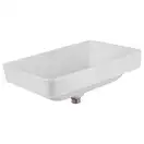Раковина Qtap Crow 500x350x180 White с донным клапаном QT0511L582W
