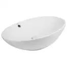 Раковина Qtap Dove 625х415х150 White с донным клапаном QT06113077W