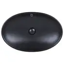 Раковина Qtap Dove 625х415х150 Matt black QT063077MBMB