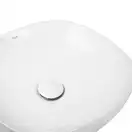Раковина-чаша Qtap Kolibri 370х370х120 White с донным клапаном QT10118037FW