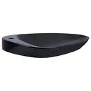 Раковина-чаша Qtap Leo 695х460х115 Matt black с донным клапаном QT1111A089TMB