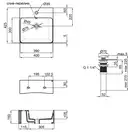Раковина Qtap Nando B 400х420х155 White с донным клапаном QT12117040BW